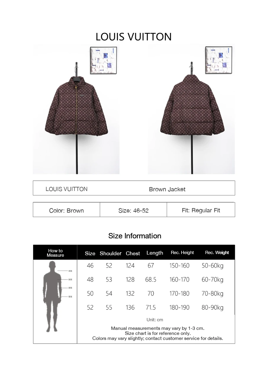 Louis Vuitton Brown Monogram Down Jacket product photo from LabelPicks