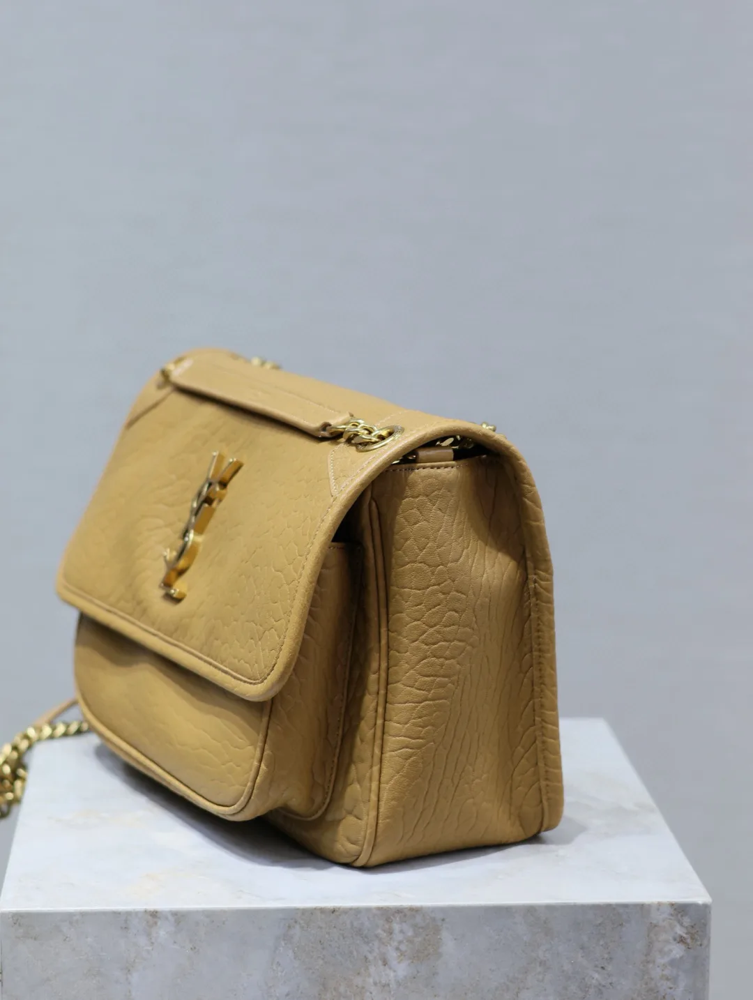 Saint Laurent Niki Yellow Lambskin Shoulder Bag product photo from LabelPicks