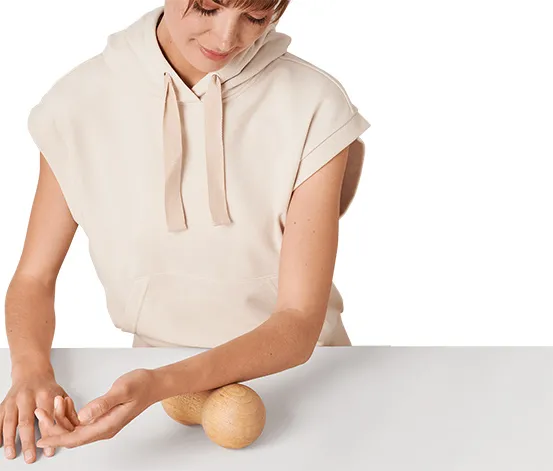 Duo-Massageball aus Holz