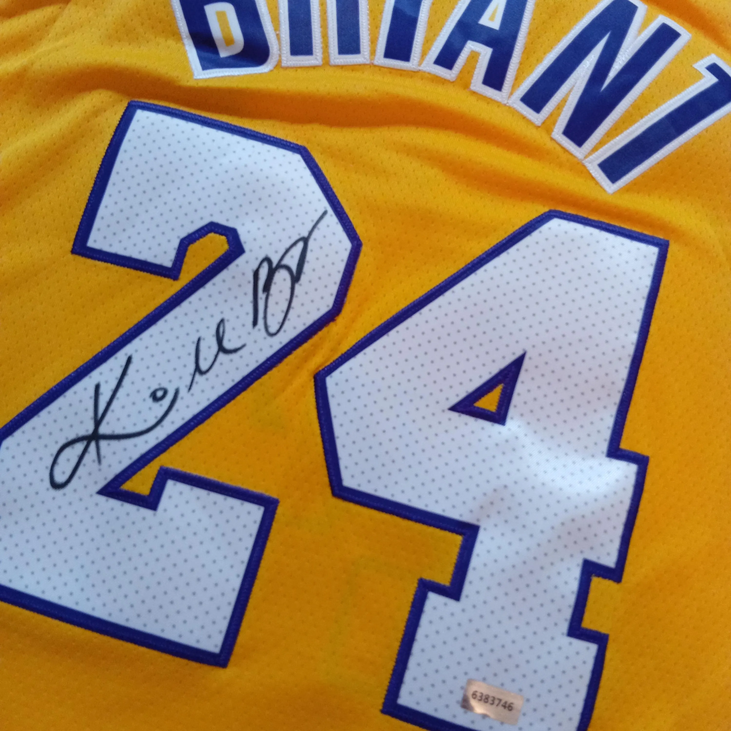 Kobe Bryant Signed Autographed Los Angeles Lakers Home Jersey #24 With COA