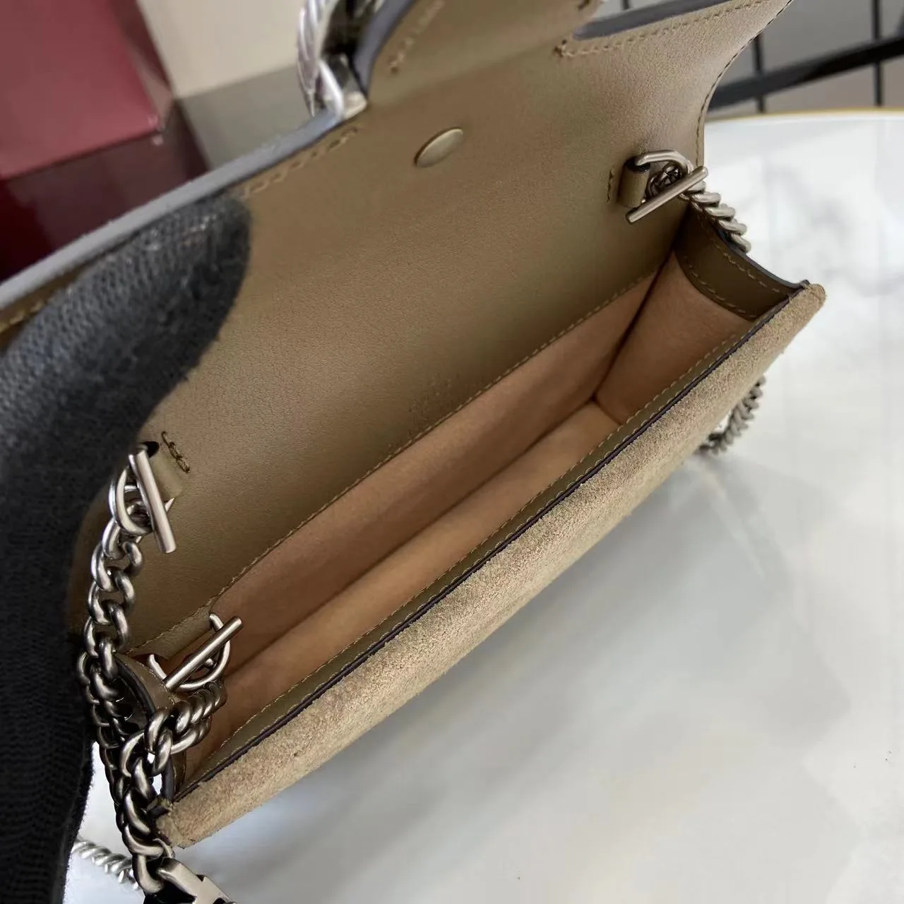 Gucci Dionysus Canvas and Suede Crossbody Bag product photo from LabelPicks