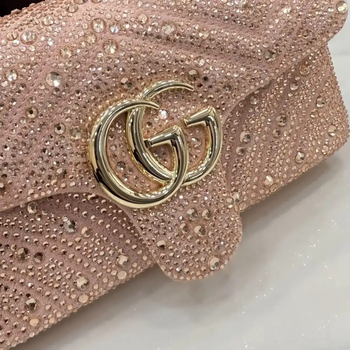 Gucci Pink Marmont GG Supreme Canvas Shoulder Bag product photo from LabelPicks