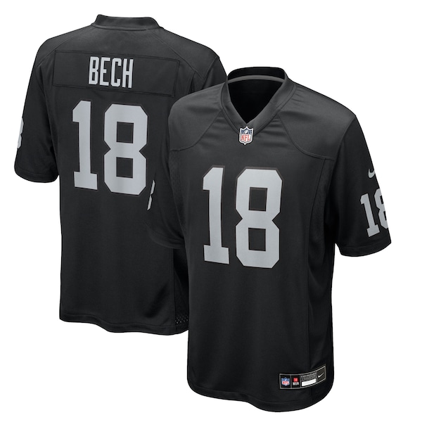 Jack Bech Las Vegas Raiders Nike Team Game Jersey -  Black