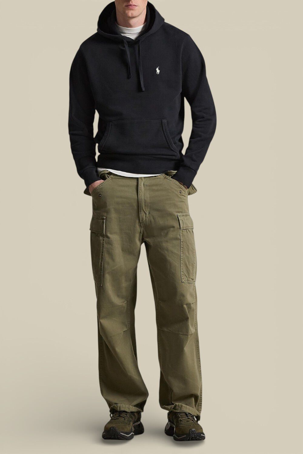 POLO RALPH LAUREN קפוצ'ון בגזרה משוחררת