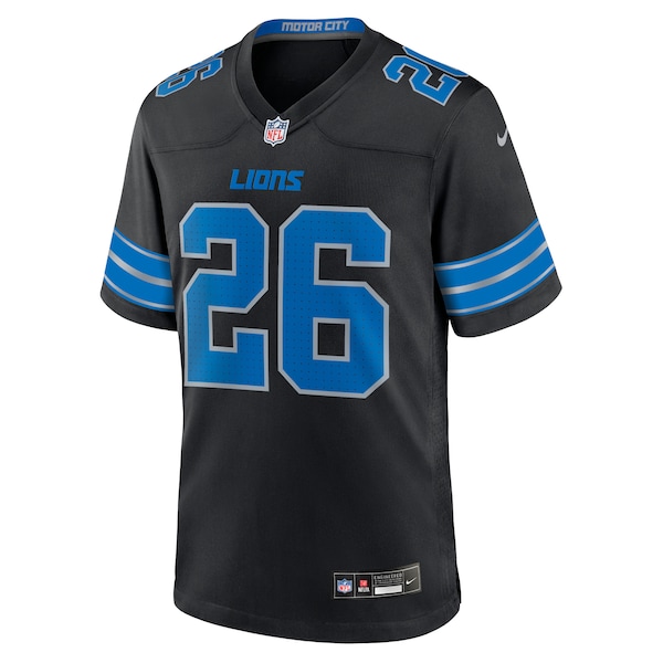 Jahmyr Gibbs Detroit Lions Nike 2nd Alternate Game Jersey - Black