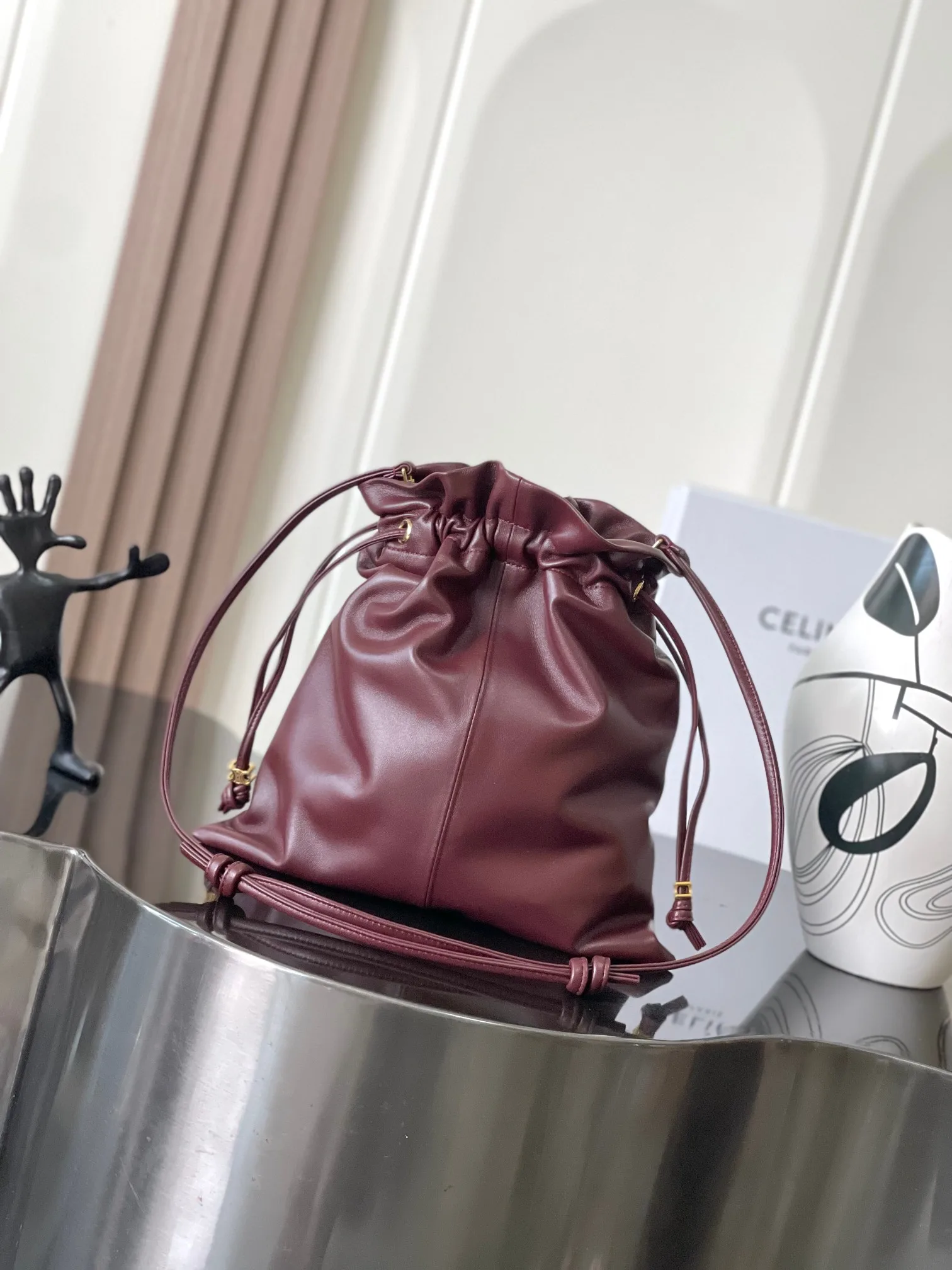 Celine Lambskin Triomphe Bucket Bag product photo from LabelPicks