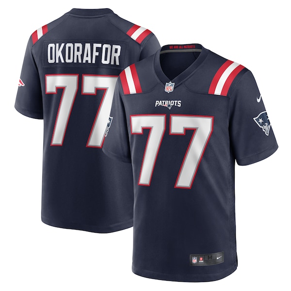 Chukwuma Okorafor New England Patriots Nike  Game Jersey -  Navy