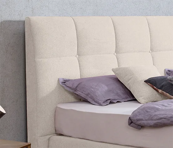 Boxspringbett »Arano«, 140 x 200 cm, Matratzenhärtegrad H2, cremebeige