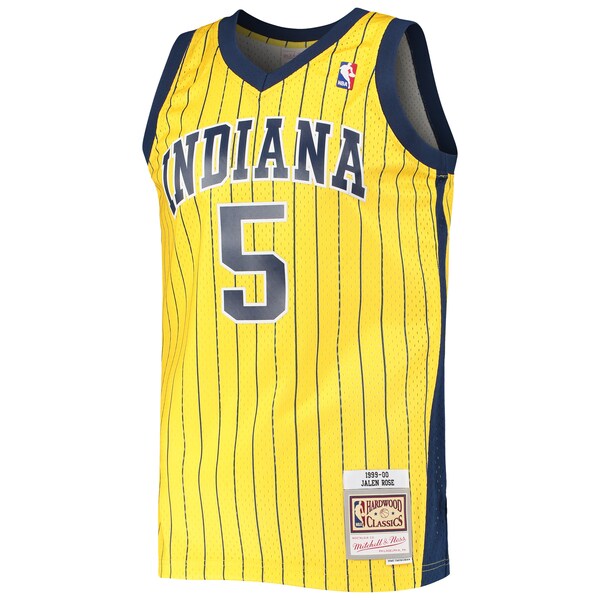 Jalen Rose Indiana Pacers 1999/00 Hardwood Classics Swingman Jersey - Gold