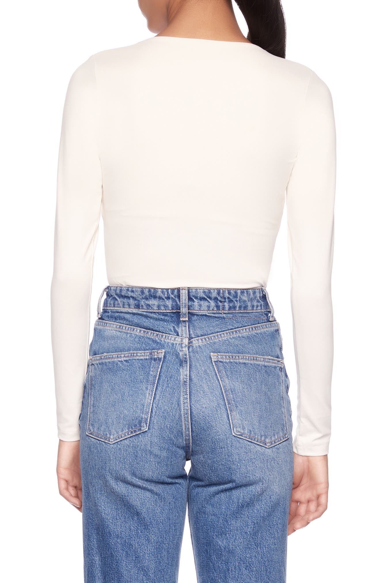 Susana Monaco Long Sleeve V-Neck Top