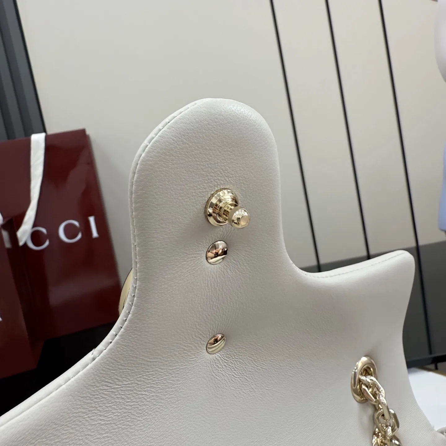 Gucci Marmont Grey GG Supreme Canvas Shoulder Bag product photo from LabelPicks