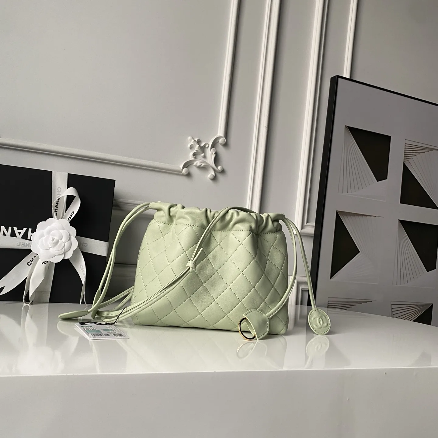 Chanel Gold Quilted Leather Bucket Bag product photo from LabelPicks