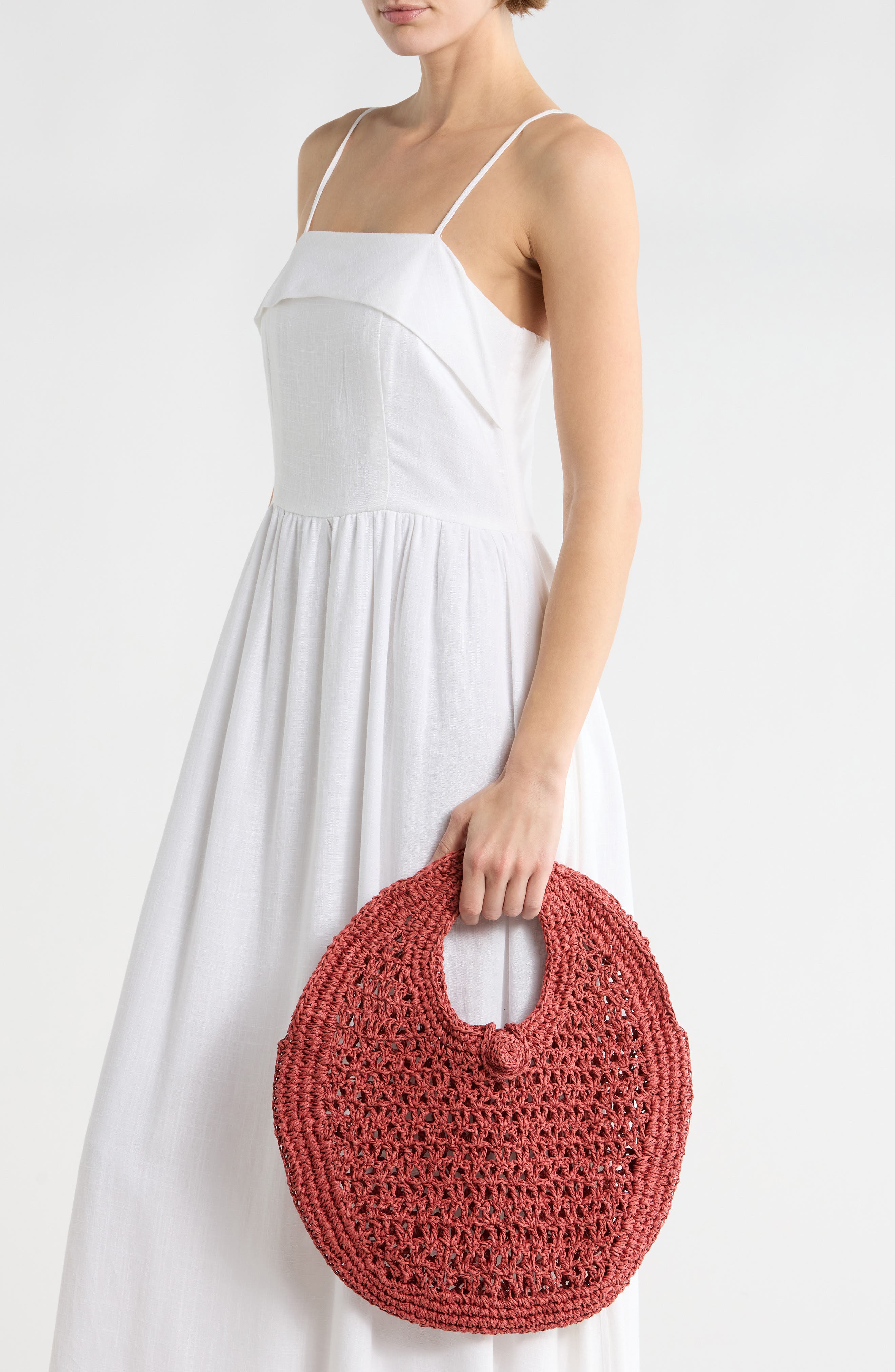 Collection XIIX Round Cutout Handle Bag