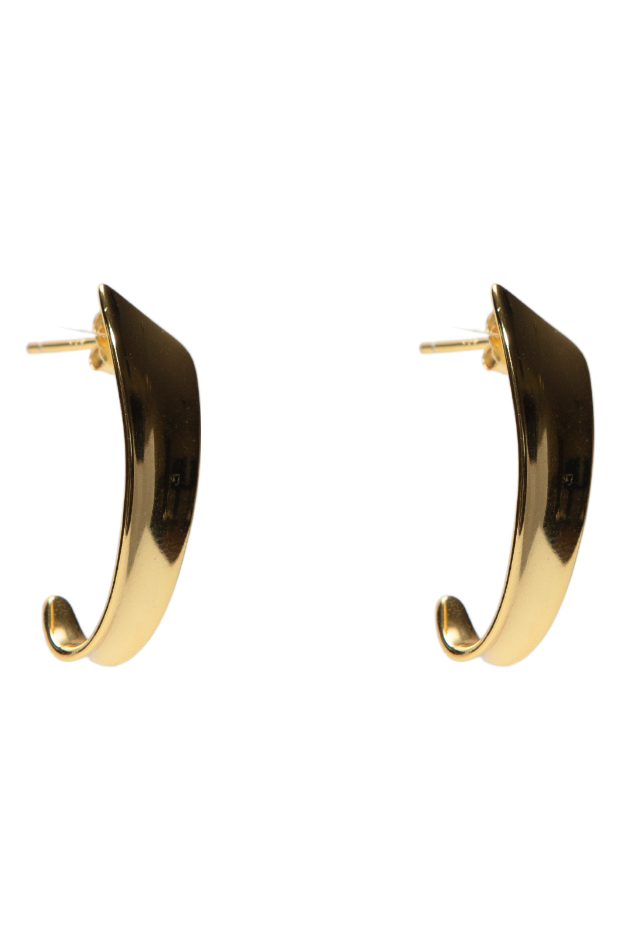 Argento Vivo Sterling Silver Abstract Hoop Earrings