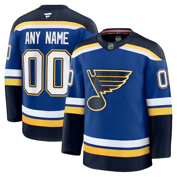St. Louis Blues  Home Premium Custom Jersey - Blue/White