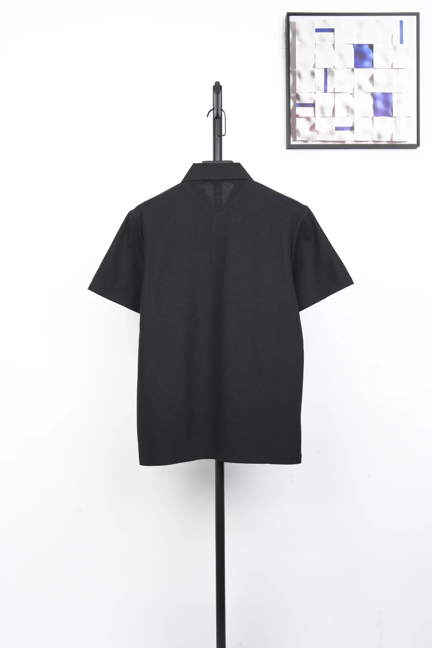 Burberry Black Blue Trim Equestrian Knight Polo Shirt product photo from LabelPicks