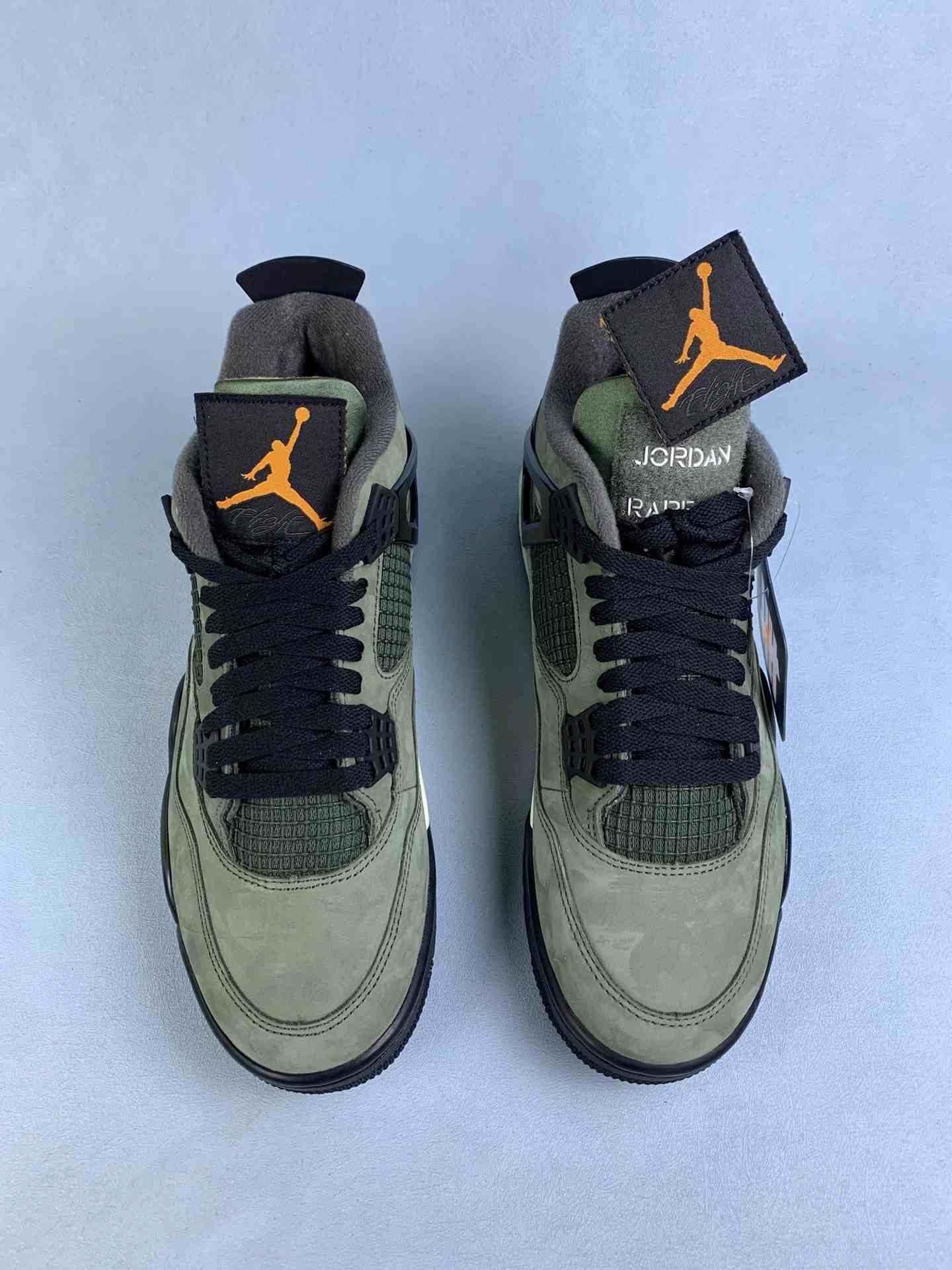 Undefeated x Air Jordan 4 “Deep Green” Shoes
