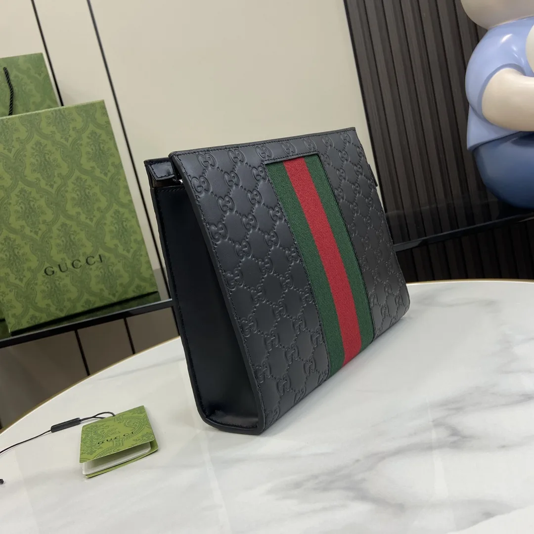 Gucci Ophidia Black GG Supreme Canvas Clutch product photo from LabelPicks