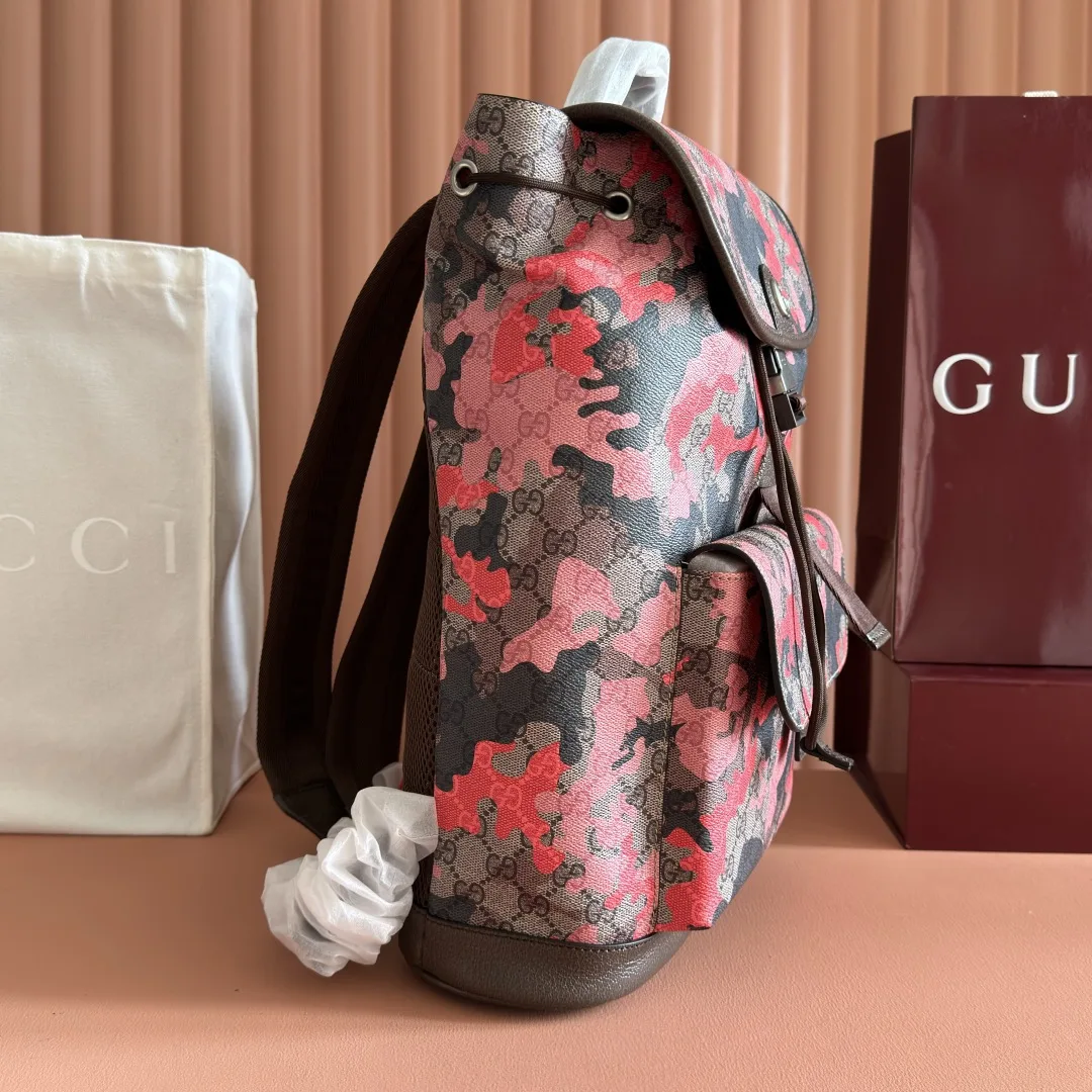 Gucci Pink GG Supreme Canvas Backpack product photo from LabelPicks