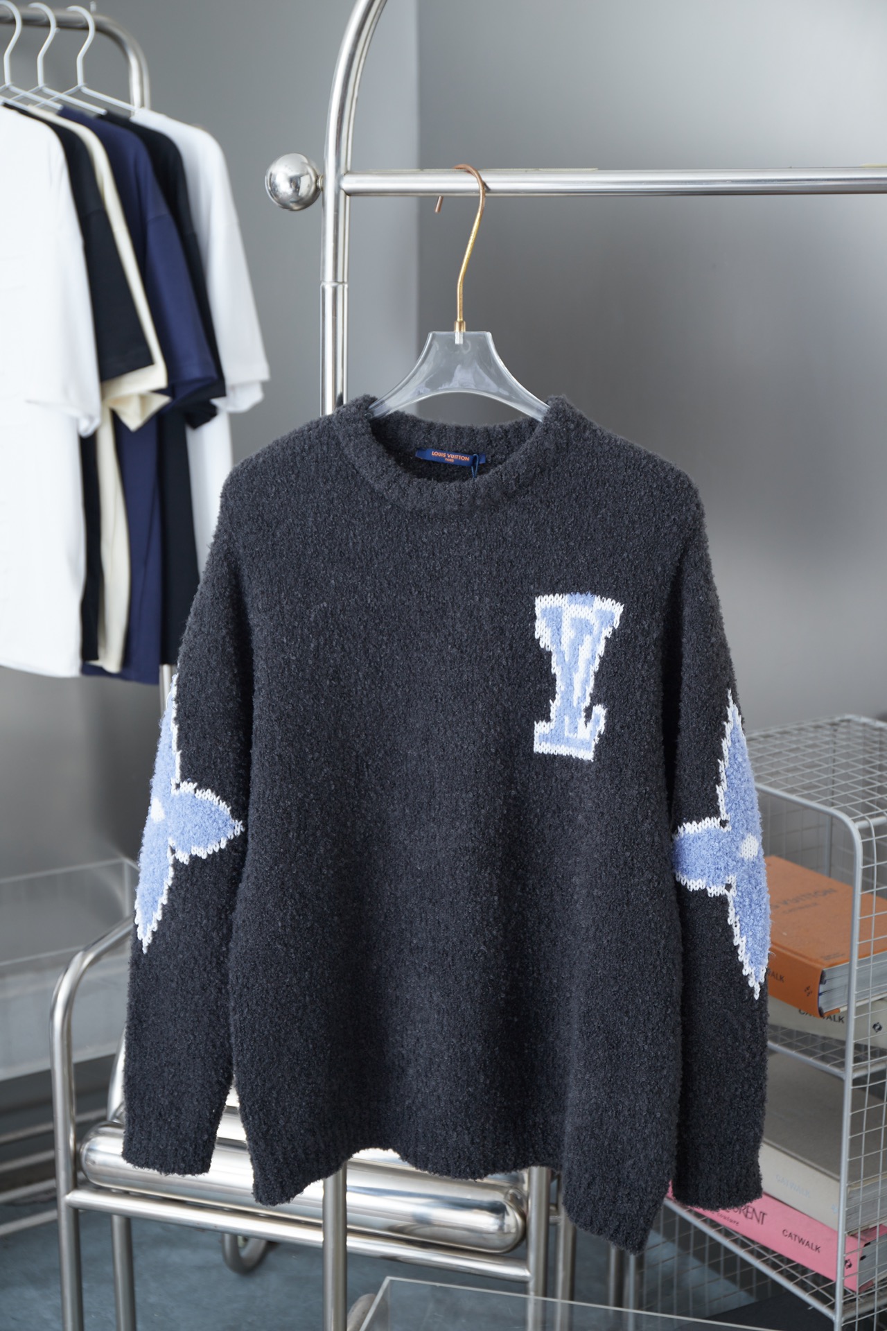 Fashion Four-Leaf Clover Long Sleeve Knitted Sweater