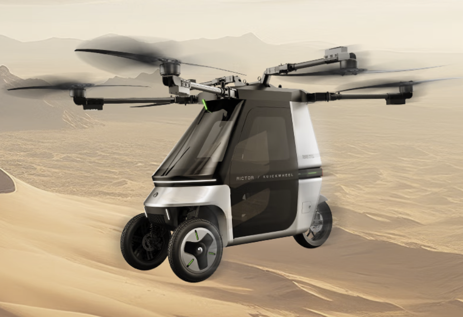 SKYRIDER X6 Passenger-Carrying Flying Motorcycle and Drone Helicopter - GreshamTech