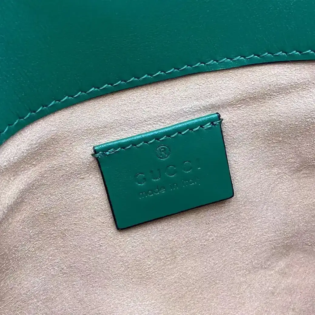 Gucci Marmont Green GG Supreme Canvas Top Handle Bag product photo from LabelPicks