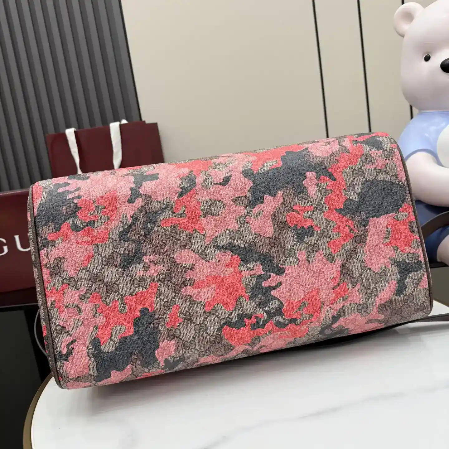 Gucci Pink GG Supreme Canvas Tote Bag product photo from LabelPicks