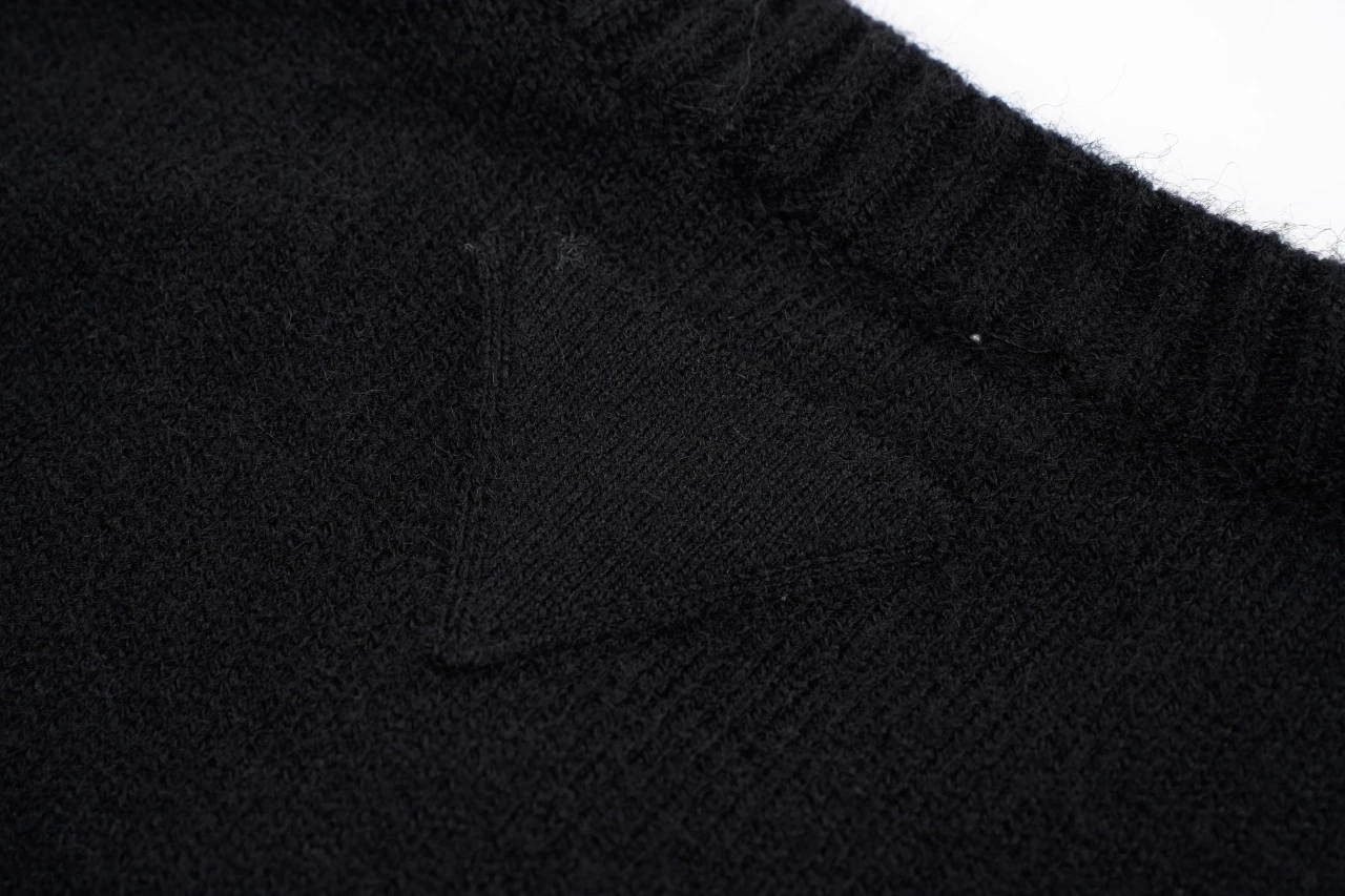Prada Black Knit Cardigan with Back Triangle Logo product photo from LabelPicks