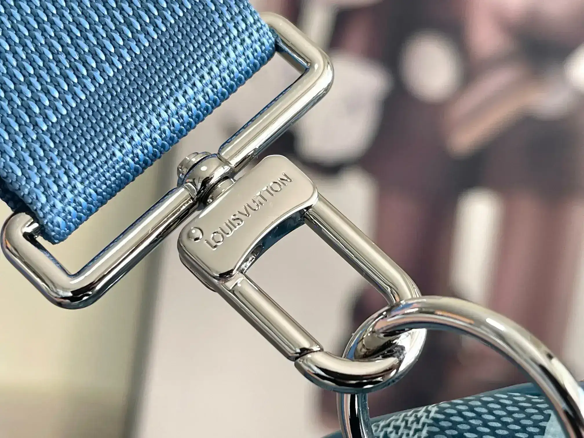 Louis Vuitton Blue Keepall Damier Canvas Tote Bag product photo from LabelPicks