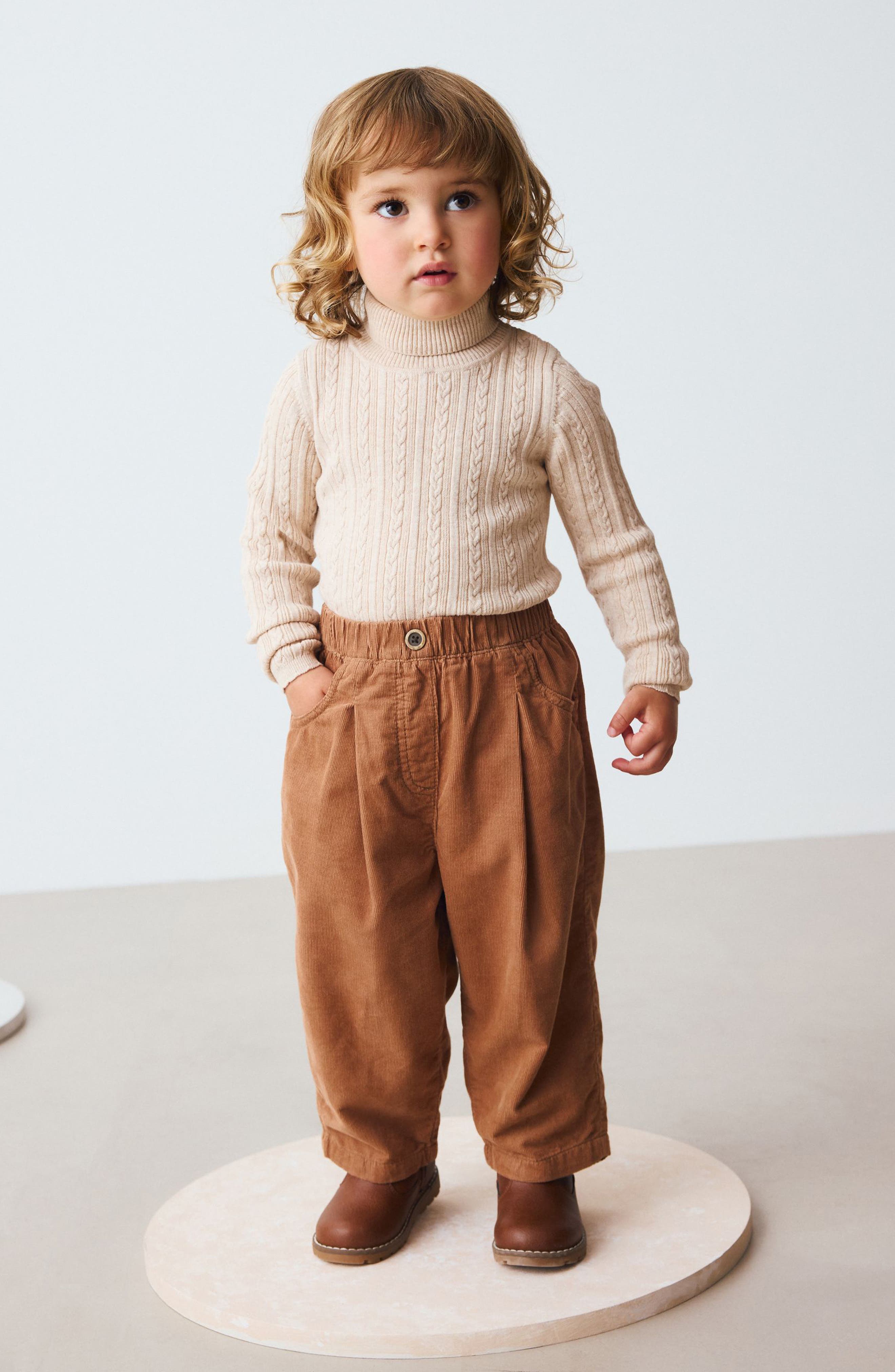NEXT Kids' Cable Turtleneck Sweater