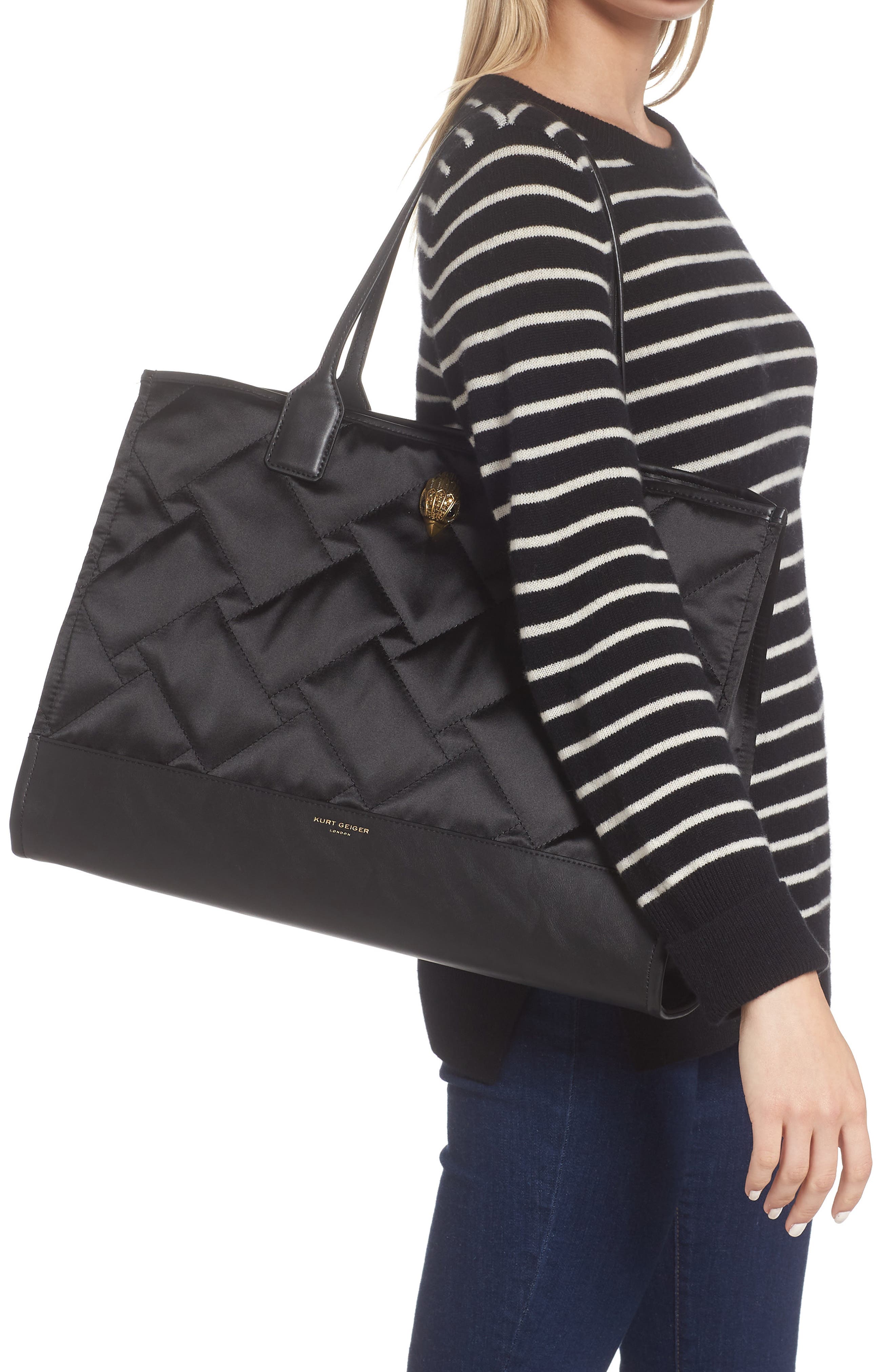 Kurt Geiger London Quilted Shopper Bag