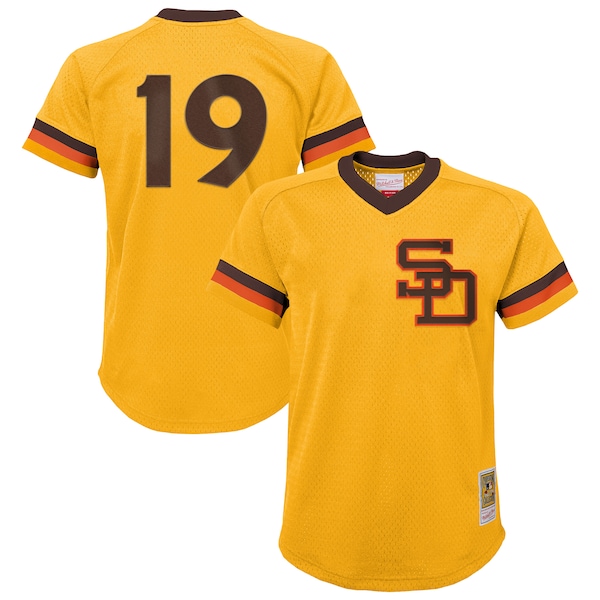 Tony Gwynn San Diego Padres  Youth Cooperstown Collection Mesh Batting Practice Jersey - Gold