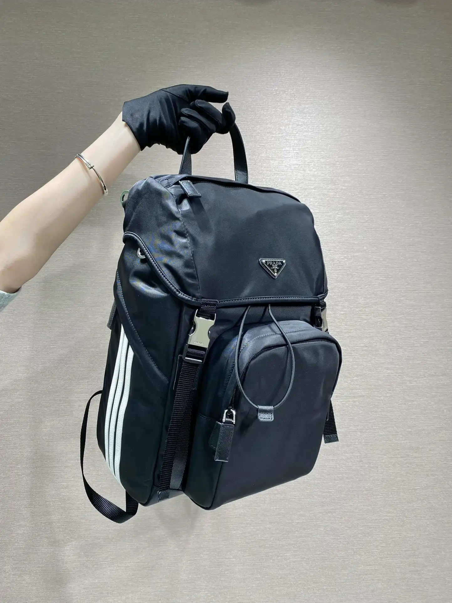 Prada Grained Leather Backpack product photo from LabelPicks