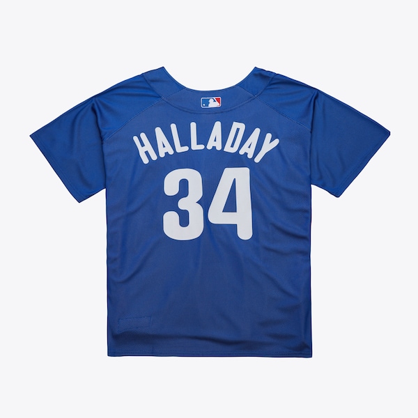 Roy Halladay Philadelphia Phillies  2010 Authentic Batting Practice Pullover Jersey - Royal