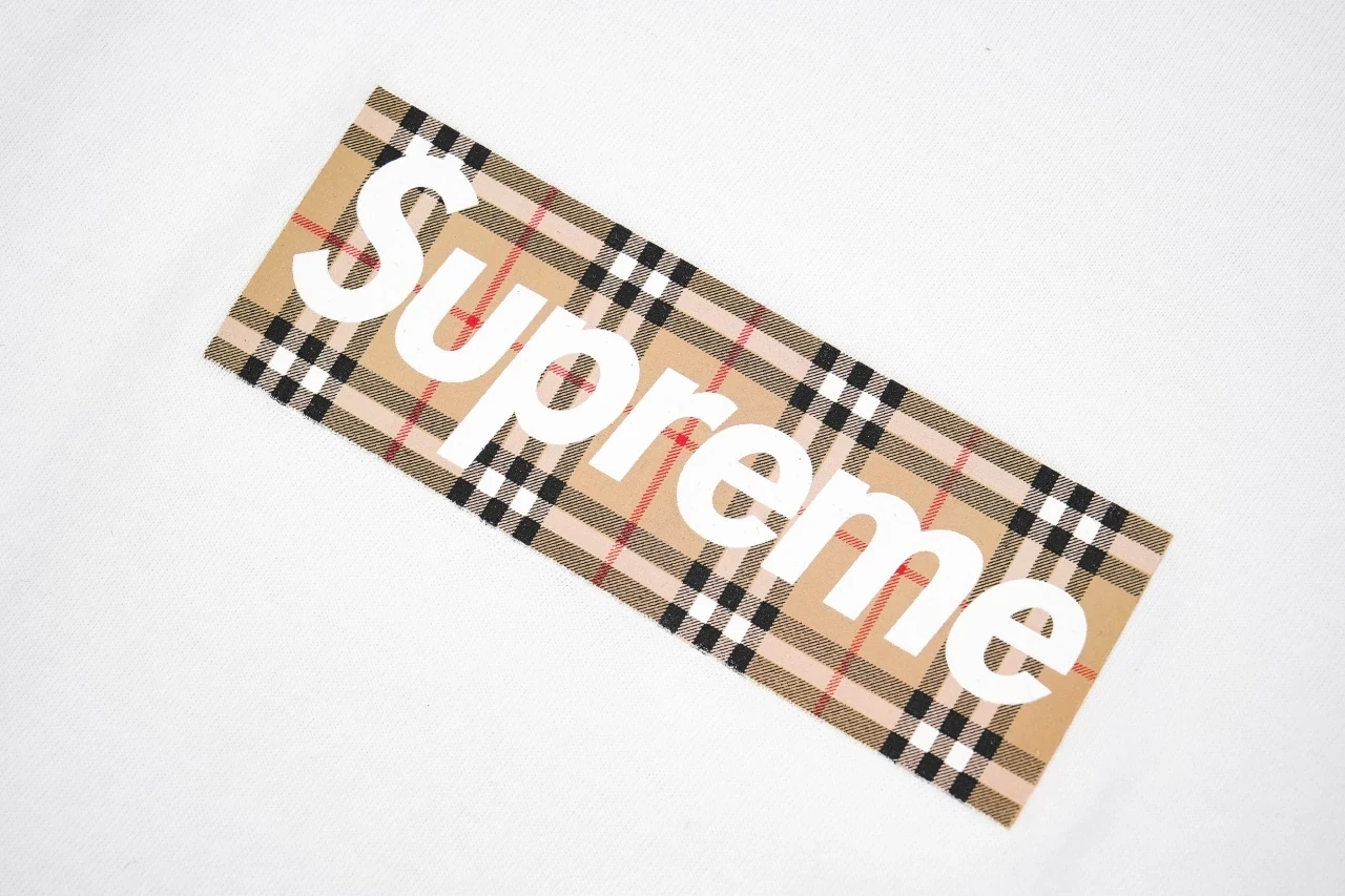 Supreme White Check Box Logo T-Shirt product photo from LabelPicks