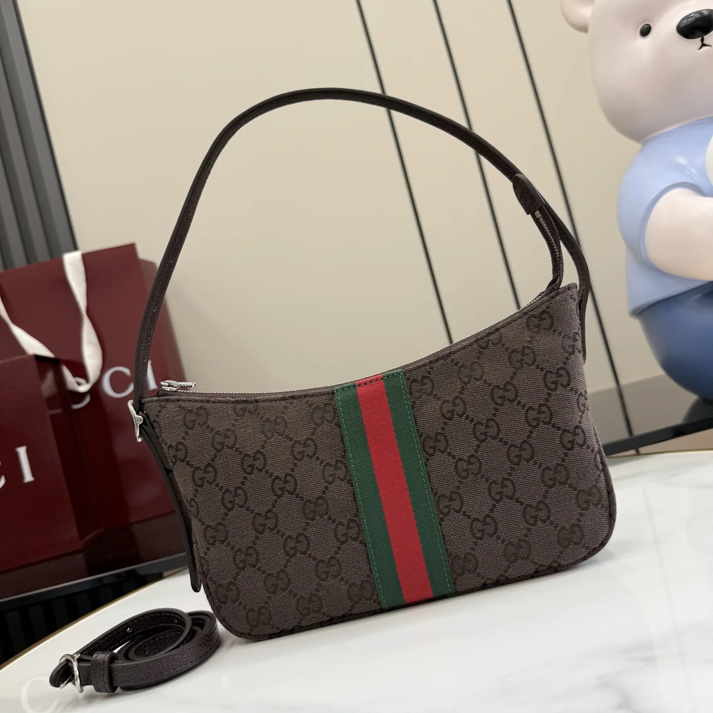Gucci Brown Quilted Leather Shoulder Bag product photo from LabelPicks