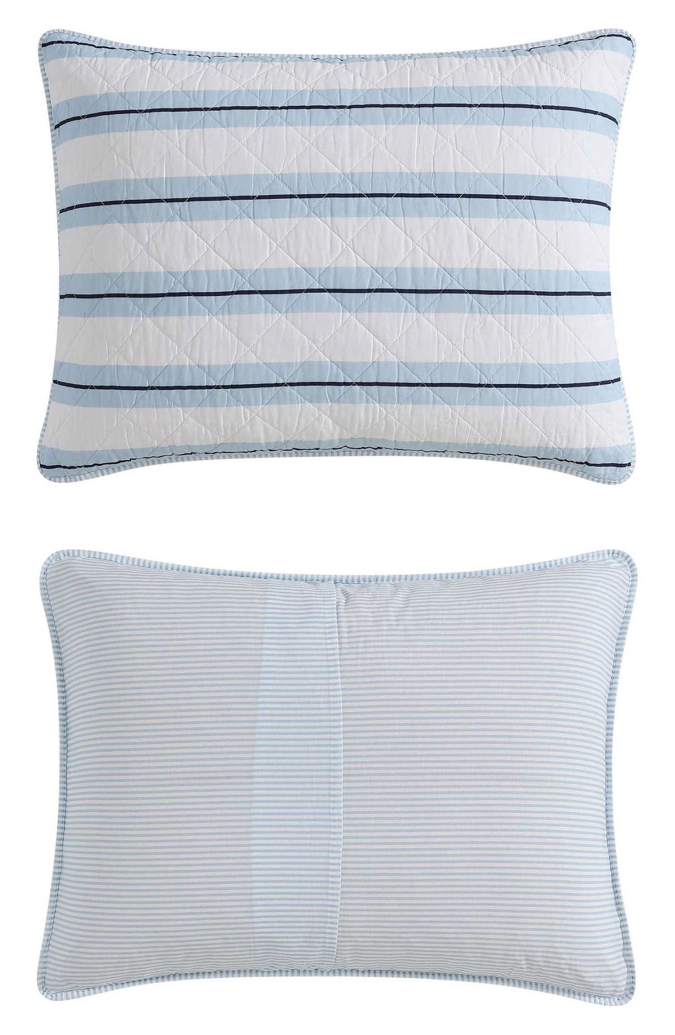 Nautica Tim Stripe Reversible Cotton Comforter & Sham Set