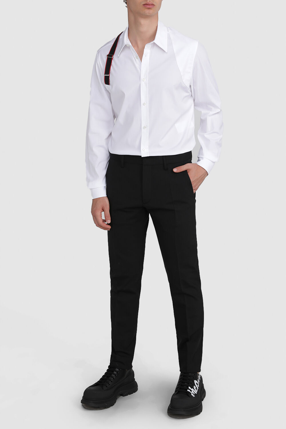 ALEXANDER MCQUEEN חולצת כפתורים שרוול ארוך