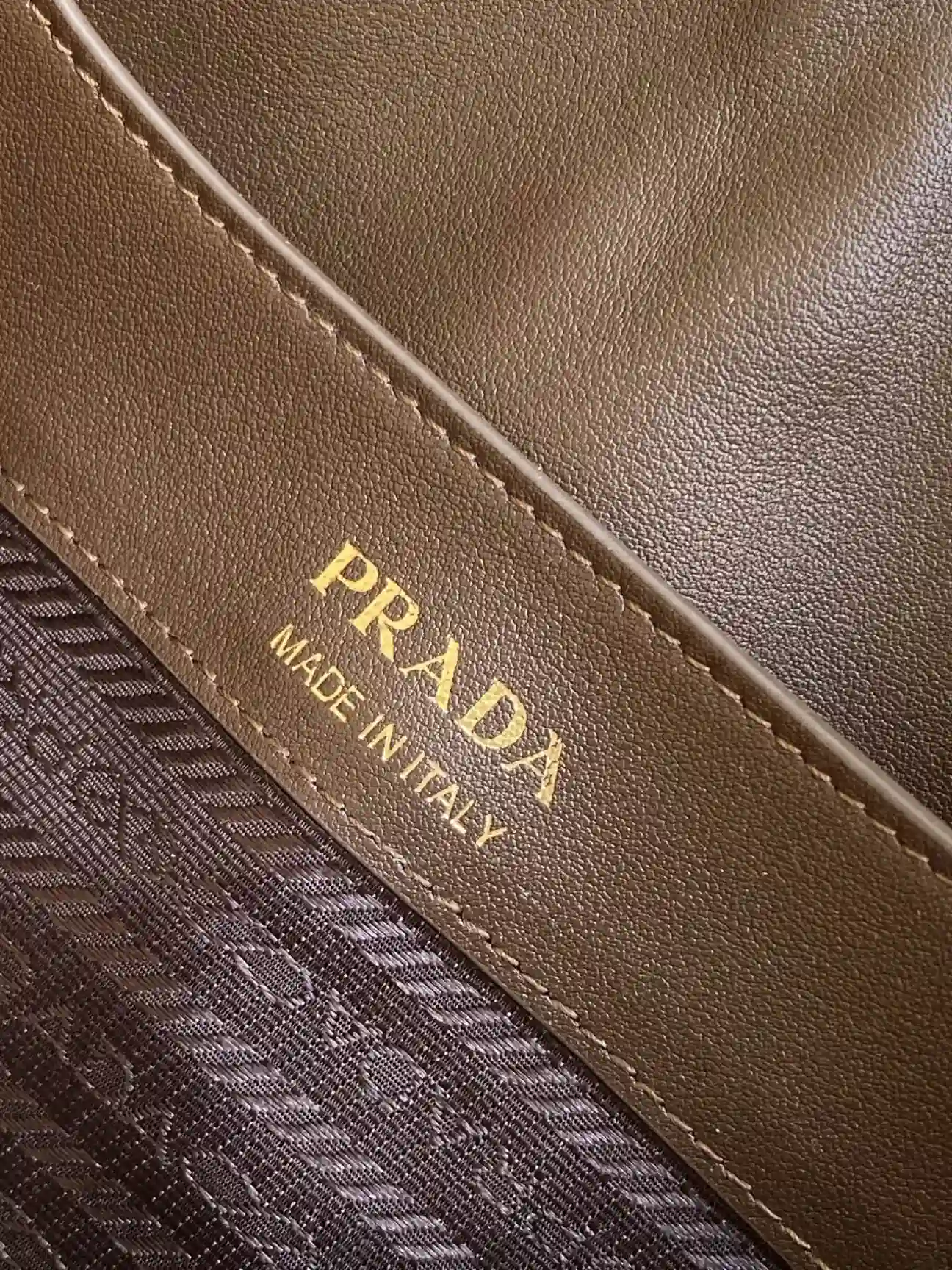 Prada Gold Suede Leather Hobo Bag product photo from LabelPicks