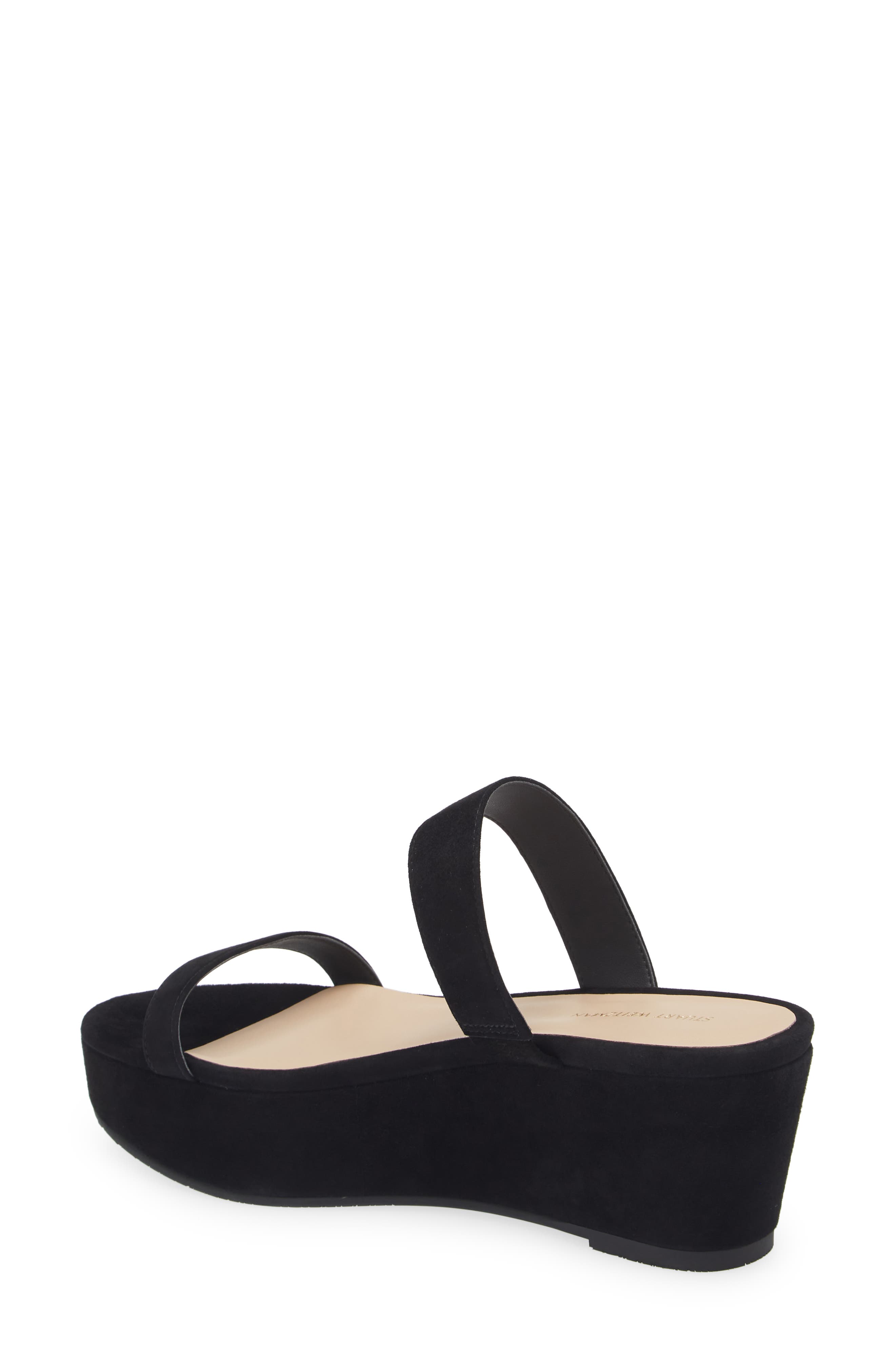 Stuart Weitzman Boardwalk Flat Wedge Slide Sandal