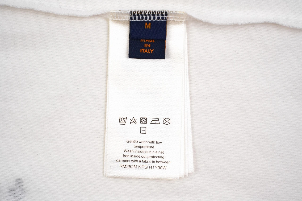 Louis Vuitton White Smiley Damier Print T-Shirt product photo from LabelPicks