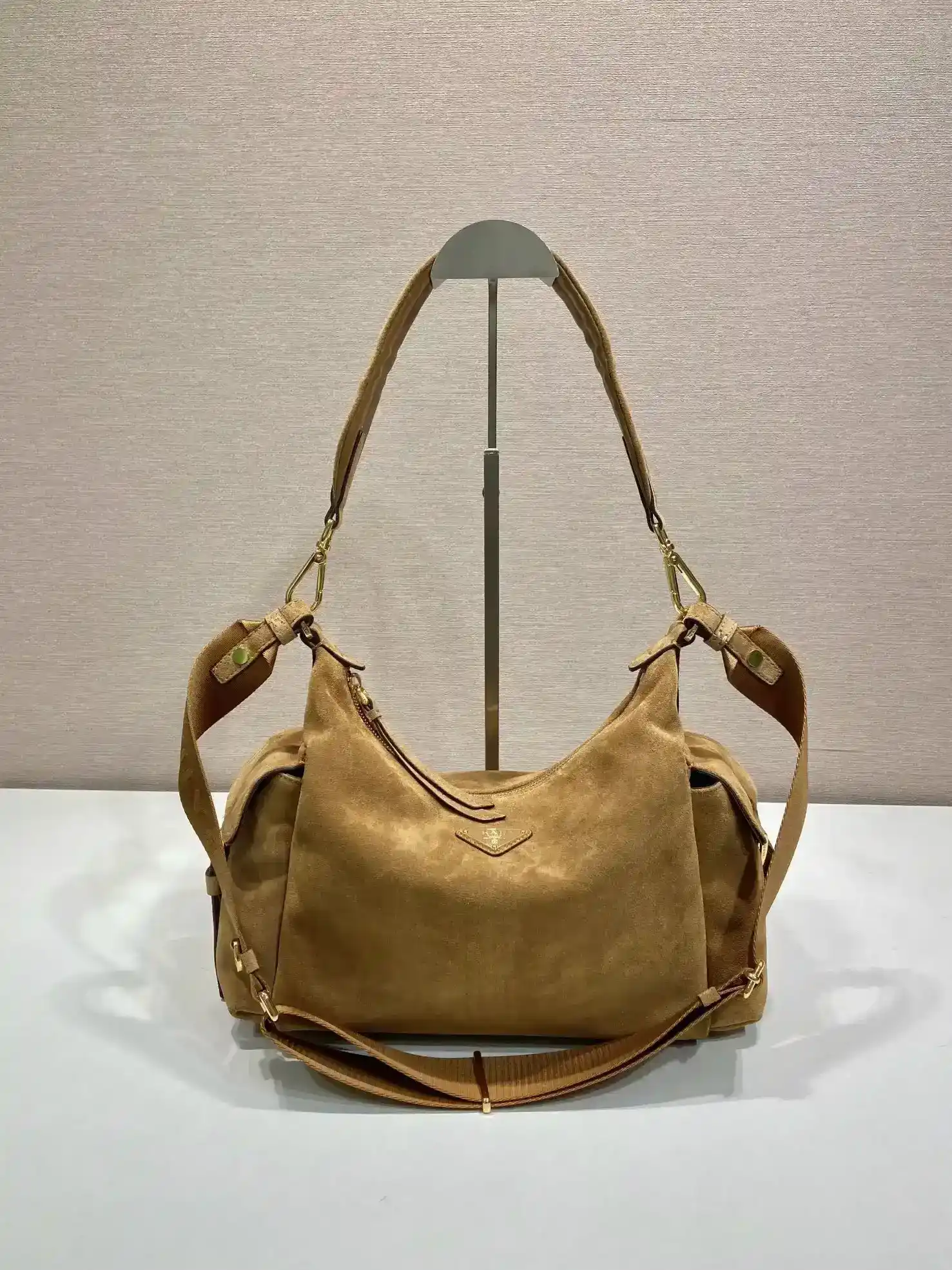 Prada Suede Leather Crossbody Bag product photo from LabelPicks