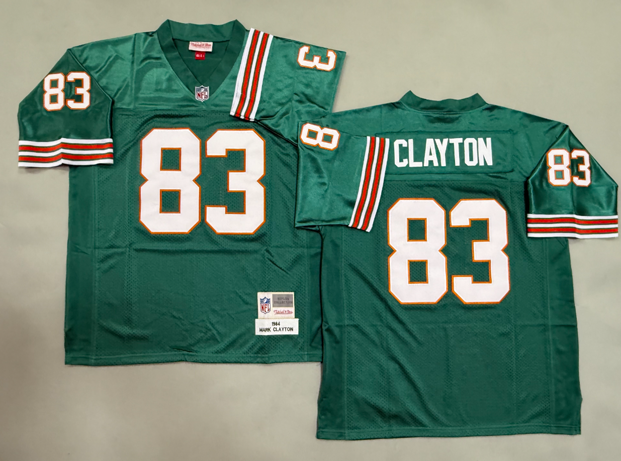 Mark Clayton Miami Dolphins Authentic Throwback Retired Player Jersey