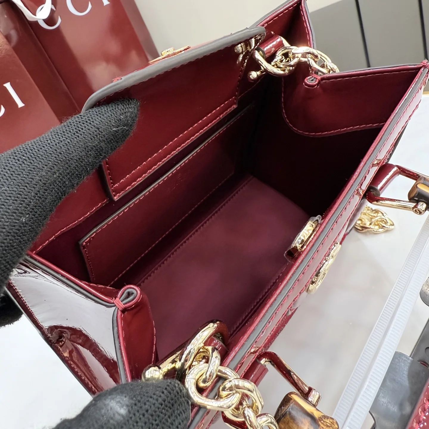 Gucci Gold GG Supreme Canvas Crossbody Bag product photo from LabelPicks