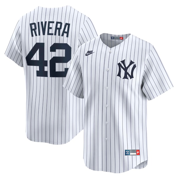 Mariano Rivera New York Yankees Nike Throwback Cooperstown Collection Limited Jersey - White