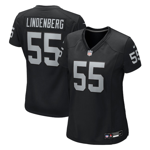 Cody Lindenberg Las Vegas Raiders Nike Women's Team Game Jersey -  Black