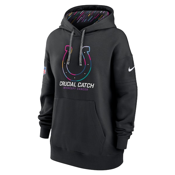 Indianapolis Colts Nike Women's 2024 NFL Crucial Catch Club Pullover Hoodie - Black