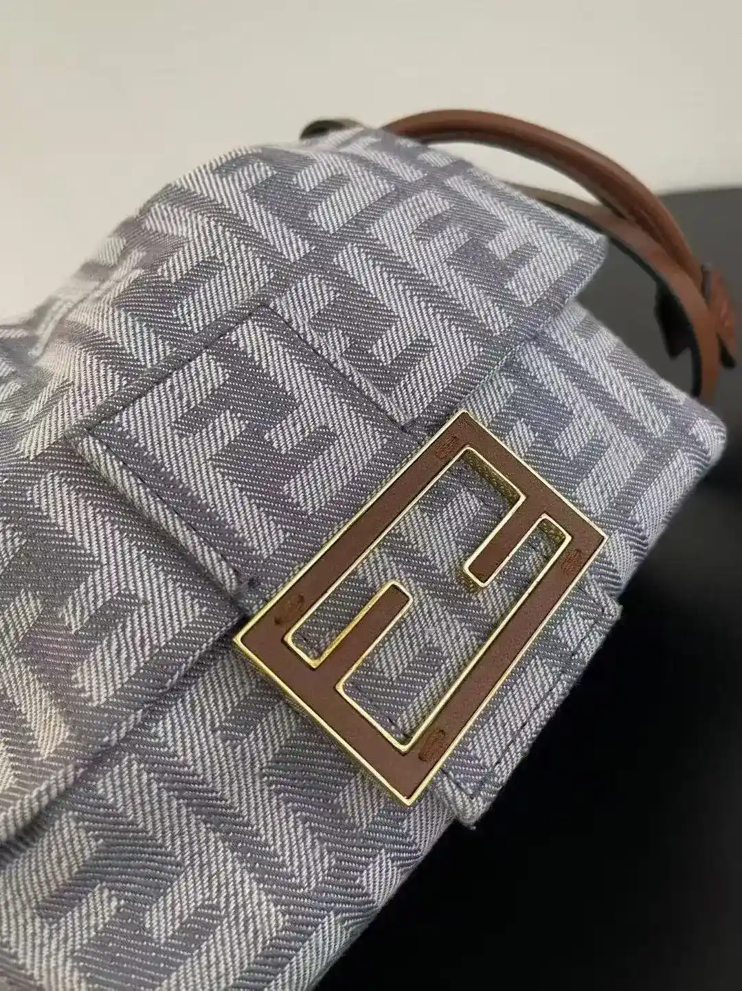 Fendi Brown Baguette Calfskin Bucket Bag product photo from LabelPicks