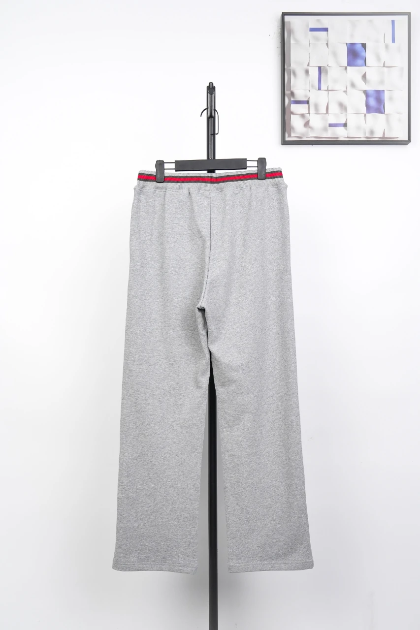 GUCCI Grey Web-Stripe Straight Track Pants product photo from LabelPicks