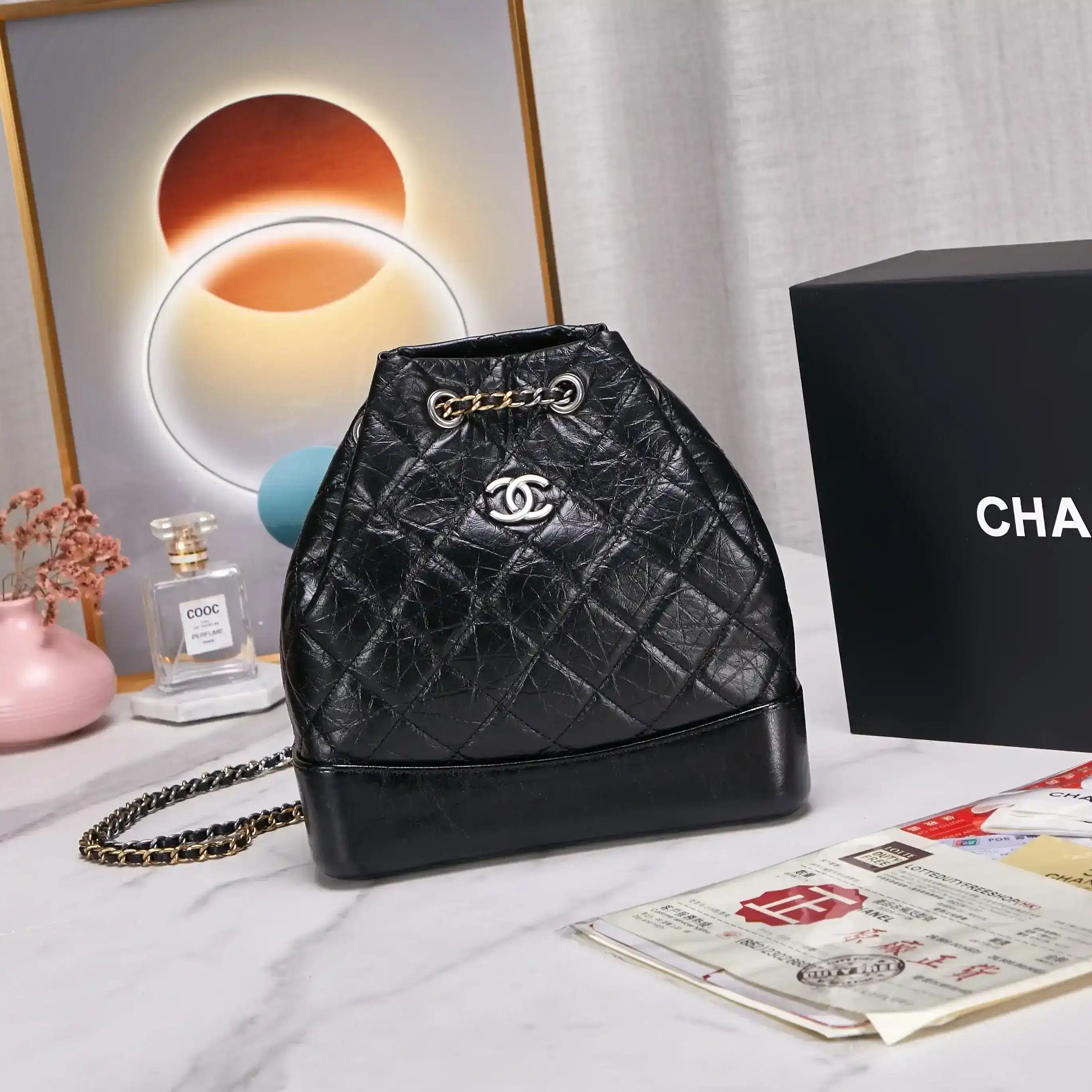 Chanel Black Gabrielle Calfskin Backpack product photo from LabelPicks